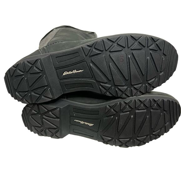 Eddie Bauer Women's Tall Boots Size 10 Trace Raven Black Gray Side Zipper - Picture 5 of 14